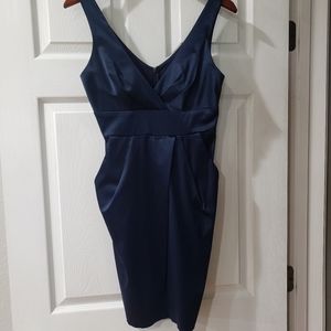 Sexy Curve-hugging Navy Blue Dress